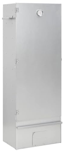 Mokuyary Rökhus för grillugn med träflis 44,5 x 29 x 110 cm rökskåp för rökning, kött, fisk, ost-B1
