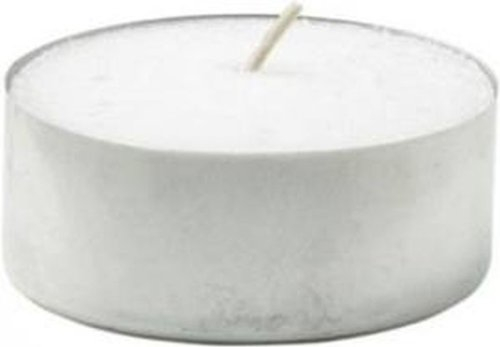 96 Maxi Teelichter Weiss Brenndauer 9 Stunden Paraffin Jumbo Teelichte