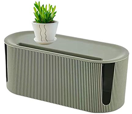 Kabelmanagement-Box - Kabelmanagementbox mit großer Kapazität und Abnehmbarer oberer Abdeckung,Haushaltskabel-Organizer für TV-Kabel, Computer, USB-Hub, Netzkabel