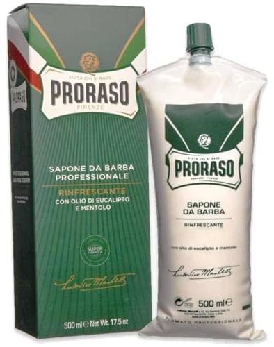 6x Proraso Rasierseife Tube seife shaving soap Eukalyptusöl und Menthol 500 ml