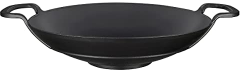 LAVA Padella wok in ghisa con manico in metallo, 38 cm
