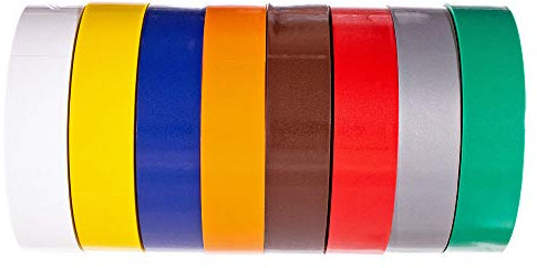 West Coast Paracord Cinta de aislamiento eléctrico y fase de plástico de vinilo para uso general (naranja)