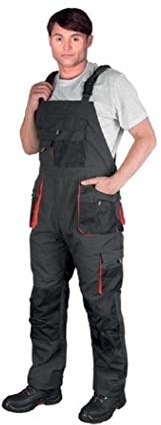 GAMA BHP FORECO-B Bib and Brace Overalls Mens Work Trousers Knee Pad Dungarees Multi Pocket Clasic and Knee Pads