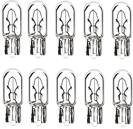 cyclingcolors Birne, T6.5 W2.2x5.2D, 12V, 1.7W, Transparent, Packung mit 10