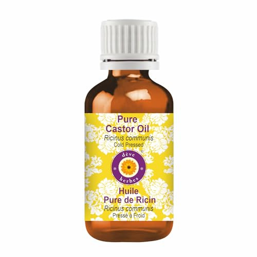 dève herbes Pure Castor Oil (Ricinus communis) Cold Pressed 10ml (0.33 oz)