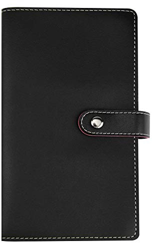 SIVENKE Visitenkarten- Mappe für 240 Karten Kreditkarten Visitenkartenmappe Visitenkartenbuch Kundenkarten Organizer Visitenkartenbuch Kartenetui