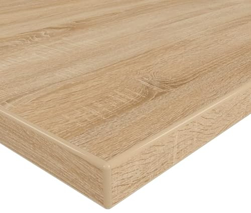 MySpiegel.de Tischplatte Holz Zuschnitt nach Maß Beschichtete Holzdekorplatte Sonoma Eiche in 25mm Stärke (120 x 70 cm, Sonoma Eiche)