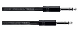 CORDIAL - Cavo Bilanciato Jack TRS 6,3 mm Maschio‑Maschio 1 m, Schermatura 95%, Acciaio e PVC, Connessione Stereo per Strumenti e Audio