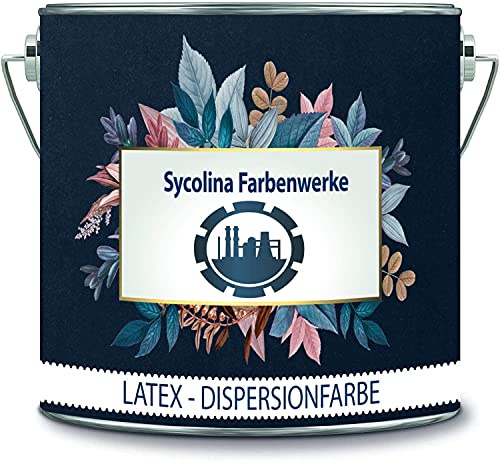 Sycolina Farbenwerke Latexfarbe Bunt Dispersionsfarbe strapazierfähige Wandfarbe in vielen hochwertigen Farben (1 l, Lila Pink)