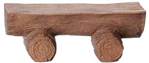 Holyart Holz-Krippen aus dem Grödnertal: Bank für Krippe Mod. Original Grödnertal Holz 12cm