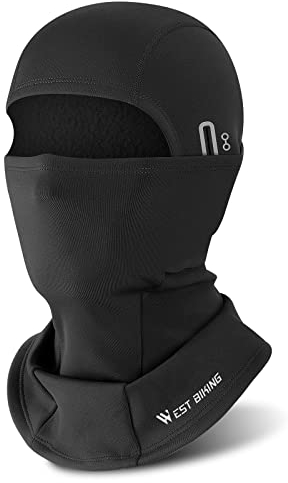 ICOCOPRO Sturmhaube Herbst Winter für Herren & Damen, Winddicht Thermo Balaclava Gesichtsmaske Skimaske Sturmmaske für Outdoor Sports Radfahren, Skifahren, Motorrad, Fahrrad, Einheitsgröße (Black)