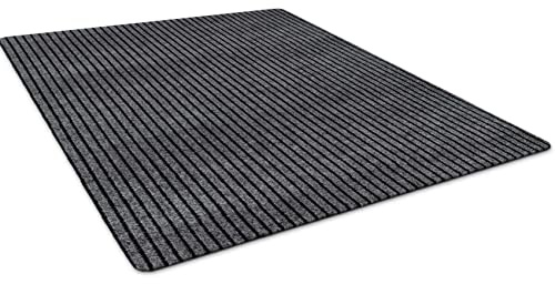 ANRO Schmutzfangmatte Mischa Grau 150 x 90 cm – große rutschfeste Bodenmatte für innen & außen | Sauberlaufmatte Schmutzabstreifer mit Gummirücken, waschbar