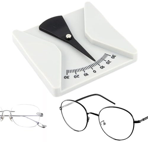 Righello per misurare gli occhiali - Inclinometro accurato per misuratore di angolo pantoscopico,Strumento di misurazione degli occhiali per ottici, fabbriche di ottica, officine di riparazione Holdes