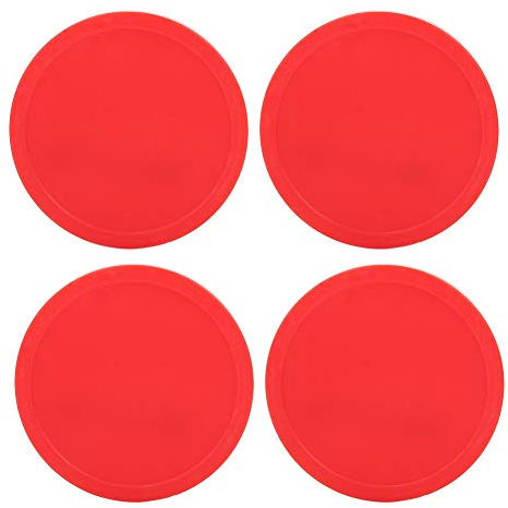 4 St Hockeypuckar, Plast Air Ishockey Puckar Styck,Puckar Ersättning Air Hockey Puckar Bord Hockey Utbytbara Air Hockey Spel Bord Hover Puck, Runda Puckar Sport Camping Kit för(Large (82mm))