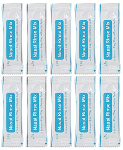 BCOATH Nasenspülung mit Salz ohne Jod 80 Individuell Verpackte Beutel für Nasenreinigung und Tägliche Pflege der Nasenhöhle Leicht zu Tragen