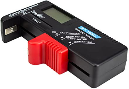 HOMSFOU testeur de batterie pour aa aaa testeur de piles testeur pile testeurs de piles Testeur de batterie 9 volts testeur de pile bouton testeur de pile 9v un testeur de batterie