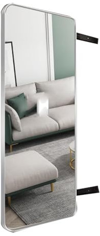Miroir pleine longueur pour porte coulissante, miroir de dressing intégré, design peu encombrant, pièce d'habillage privée pour placard
