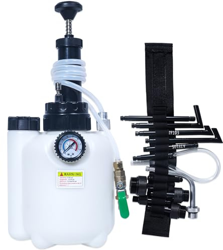 RIODEMBO 3L Riempitore Olio Trasmissione con 12 adattatori ATF per Cambio e rabbocco Fluido Compatibile con Ford VW, Audi, BMW, Porsche, Skoda, Nissan, Honda ECC.