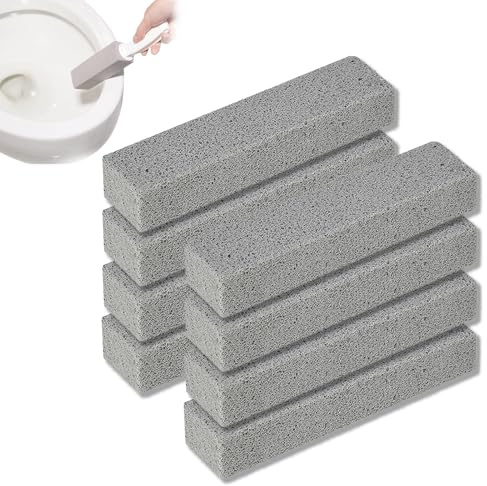 Pumice Stone Toilet,8 Stück Cleaning Block,Bimsstein für Toilette,Bimsstein Reinigungs Bürsten,Bimsstein Reiniger Bürsten Block Reinigungsblock Grill,Urinsteinentferner Toilettenstein für Grill, KüChe