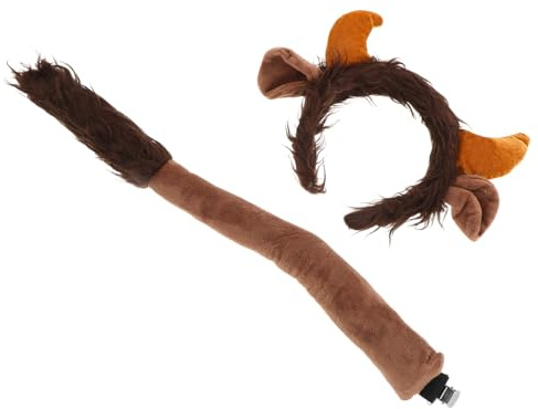 CALLARON Schwarzes Kuh-stirnband mit Hörnern und Bequemes Leichtes Cosplay-accessoire für Halloween Weihnachten und Themenpartys Vielseitig Kombinierbar für Stilvolle Tierkostüme