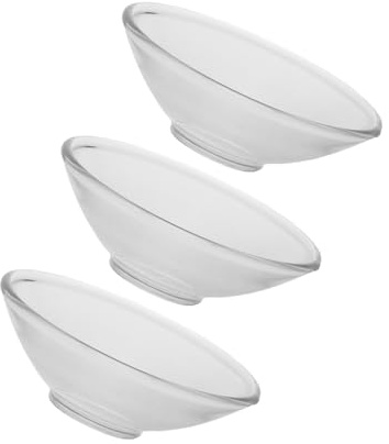 Amosfun 3pezzi Raccoglitore di Cera Goccia in Vetro Trasparente Vassoio per Candele Raccoglitori di Cera per Candele Decorativi Protezione Anti-Goccia in Vetro