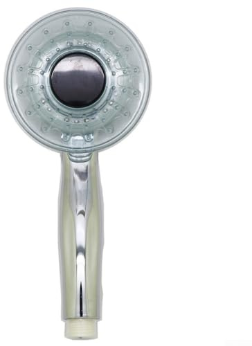 Spray Mode Adjustable LED Showerhead with Temperature Indicating LEDs Powered by Water Flow for User Convenience