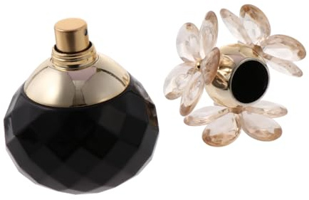 Perfume Mujer Lady Girl 55ml, Fragancia Ligera Natural Portátil | Ingrediente Botella Vidrio Negro, Aroma Fresco Duradero, Adecuado Obsequio Diario
