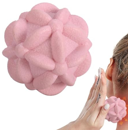 Balle de massage texturée | Masseur de pieds avec boule de fascia, fascia avec texture florale, boules de massage myofasciales pour douleurs musculaires, entraînement plantaire du pied, tissu profond