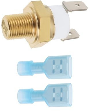 LT Easiyl Sensore termico di temperatura della ventola di raffreddamento NPT da 1/8 '' per il collettore del radiatore del blocco motore 3.4x2x1cm 175-190 gradi aperto