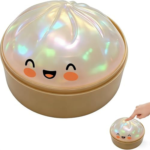 Giant Dumpling Squishy, New Glitter Dumplings Squishies Toy, stressavlastning squishy leksaker, färgglada dumpling stressfidgetar, söt mjuk glitter lugnande för avkoppling, lämplig för vuxna
