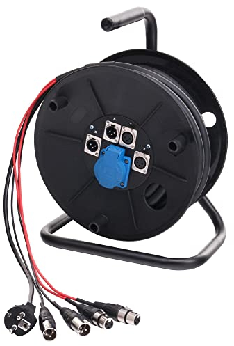 Pronomic Stage Multicore DMC-15 2/2/1 XLR/AC 15m 2xSend, 2xReturn, 1x230V/AC sur Tambour