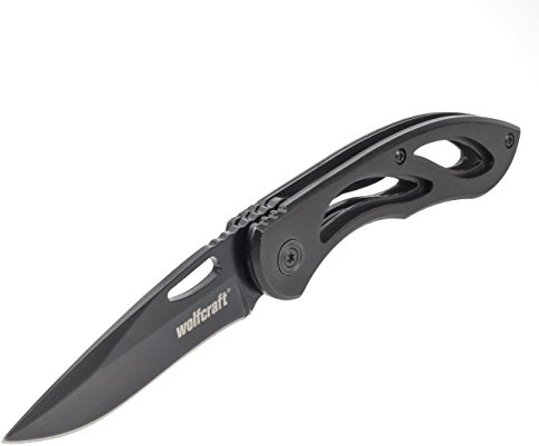 wolfcraft Cutter per tempo libero con lama richiudibile I 4288000 I Cutter versatile per hobby e campeggio