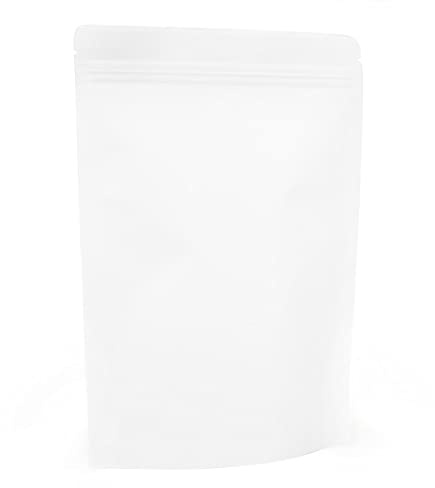 Evergreen Goods Papierbeutel mit Lebensmittelfolie, selbststehend 170x240mm | Wiederverwendbar, Hitzeversiegelbar | Für Kaffee, Nüsse, Snacks