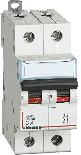 Bticino FA81NC50 Interruttore magnetotermico curvaC 1P+N 50A P.I. 4.5KA 2 moduli