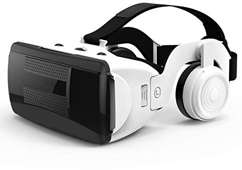 LAHappy Occhiali VR 3D Realtà Virtuale Visore, Cuffie Stereo Integrate, Occhiali VR Smartphone per Film e Giochi 3D Compatibile con iPhone/Android da 4,7 a 6,0 Pollici