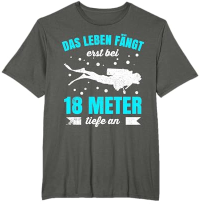 Tauchen Tshirt für Scuba Diving Dive Apnoe Tauchsport Herren T-Shirt