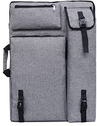 AfinderDE Zeichenbrett Rucksack 66cm *48cm (DIN A2) 7K Künstler Tragetaschen Multifunktionale ZeichenplattenTasche Anfänger Art Bag aus Wasserdichter Strapazierfähiges Nylon