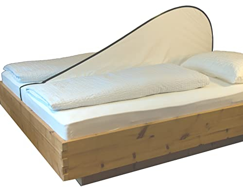 komovo Trennsystem Doppelbett CLIWO – Trennwand, Sichtschutz für Jede Art von Betten – einfache Montage – Bettzubehör - Reiseequipment – Schlafhygiene - Innovation und Qualität Made in Südtirol