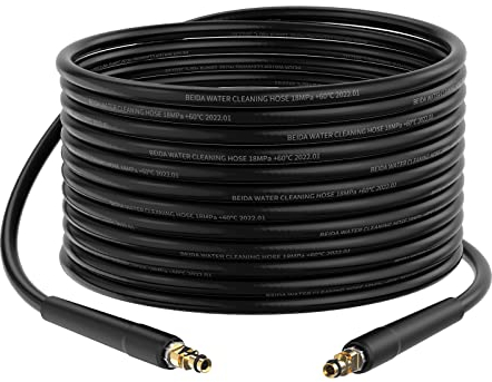 Stone Banks 10m Pressure Washer Hose for Karcher K2 K3 K4 K5 K6 K7, Click Plug Quick Connector Replacement Hose Extension, 180bar Jet Wash Hose for Kärcher K Series High Pressure Accessories