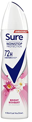 Sure Anti-Perspirant Deodorant Aerosol Bright Bouquet Nonstop Protection 150 ml