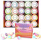 Lot de 20 bombes de bain moussantes bio et naturelles fabriquées à la main avec huiles essentielles relaxantes et anti-stress Cadeau d'anniversaire idéal pour femme, épouse, petite amie, mère