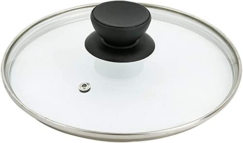 Pannlock i härdat glas Pannlock Stekpanna Ångkokarlock Transparent pannlock för hushållsbruk Universellt ersättande pannlock -18cm (20cm)