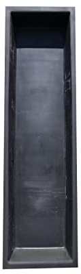Wacredo GFK - Piscina rettangolare 280 x 70 x 35 cm, in fibra di vetro (nero)