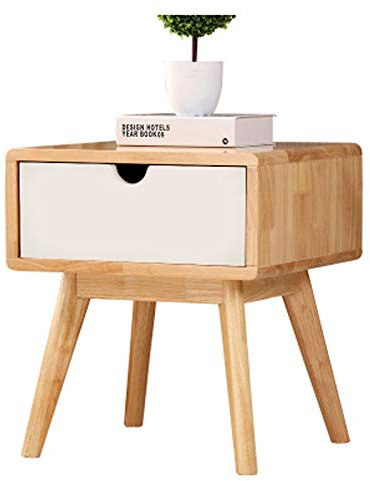 N/A Mesita de Noche de Madera Maciza Color Nogal Mesita de Noche de Estilo japonés Armario Dormitorio Armario Mesita de Noche Double The Comfort
