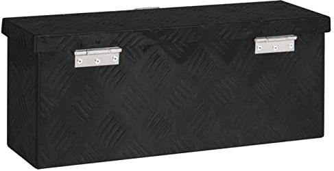Keketa Homgoday Aluminium Werkzeugkasten - Rostfrei, 50x15x20,5 cm, Schwarz, inkl. 2 Schlüssel Model152247