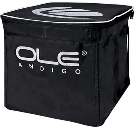 OLE ANDIGO Tennis Ball Bag 160 Balls Tennis Basket with Side Pockets，Lightweight Tennis Bag, Portable Balls Storage with Wheels for Pickleballs