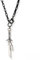 GAUEIOUR Anime Weapon Necklace, Role Playing Knight Style, Fashionable Retro Personalized Hip Hop Trendy Men's Copper Necklace, Silver