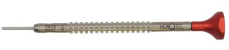 Horotec MSA01.214 - Urmakarskruvmejsel, kropp och veke i rostfritt stål, aluminiumhuvud med kullager - tillverkad i Schweiz (1,20 mm)