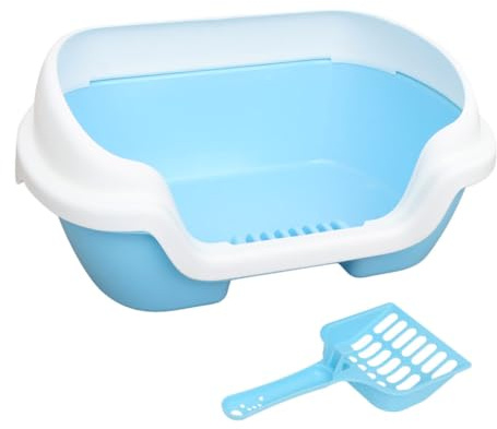 INOOMP Caja Gato Arenero Gatos Cubierto Inodoro para Lavabo para Suministros Mascotas