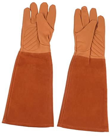FUNOMOCYA Schutzhandschuhe Aus Kunstleder Und Samt Pannensichere Gartenhandschuhe Für Arbeit Flexibel Und Vielseitig Einsetzbar